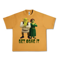 Peanut Butter Shrek Fiona & Shrek Get Ogre It Text Poster Urban Heavy Tee - InspiraDesign