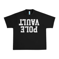 Black pole vault t shirt upside down funny pole vault jumper shirt Urban Heavy Tee - InspiraDesign