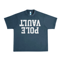 Midnight Navy pole vault t shirt upside down funny pole vault jumper shirt Urban Heavy Tee - InspiraDesign
