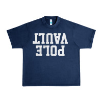 Pole Vault T Shirt Upside Down Funny Pole Vault Jumper Shirt Urban Heavy Tee | Teevron