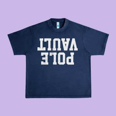 Pole Vault T Shirt Upside Down Funny Pole Vault Jumper Shirt Urban Heavy Tee Designed By Inspiradesign