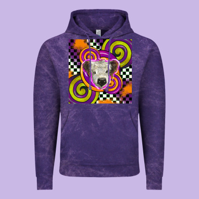 Halloween  Calf Scottish Vintage Hoodie Designed By Barkaloodesign