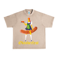 French Oak barmaid oktoberfest funny german woman dirndl bratwurst t shirt Urban Heavy Tee - InspiraDesign