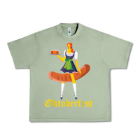 Oil Green barmaid oktoberfest funny german woman dirndl bratwurst t shirt Urban Heavy Tee - InspiraDesign