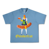 Pebble Blue barmaid oktoberfest funny german woman dirndl bratwurst t shirt Urban Heavy Tee - InspiraDesign
