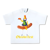 White barmaid oktoberfest funny german woman dirndl bratwurst t shirt Urban Heavy Tee - InspiraDesign