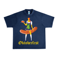 Navy barmaid oktoberfest funny german woman dirndl bratwurst t shirt Urban Heavy Tee - InspiraDesign