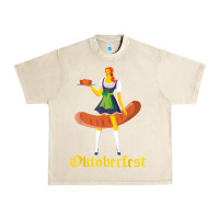 Sandshell barmaid oktoberfest funny german woman dirndl bratwurst t shirt Urban Heavy Tee - InspiraDesign