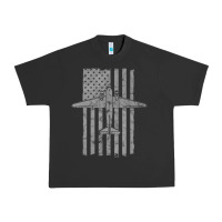 Pigment Black C-47 Skytrain Wwii Transport Airplane Vintage Flag Urban Heavy Tee - InspiraDesign