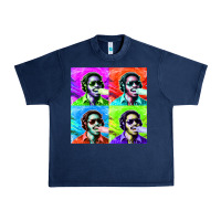 Navy STEVIE WONDER! Urban Heavy Tee - InspiraDesign