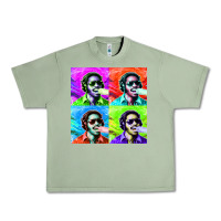 Oil Green STEVIE WONDER! Urban Heavy Tee - InspiraDesign