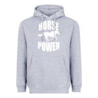 Heather Grey Horse Power Heavyweight Hoodie - Bettercallsaul