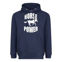 Navy Horse Power Heavyweight Hoodie - Bettercallsaul