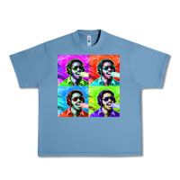 Pebble Blue STEVIE WONDER! Urban Heavy Tee - InspiraDesign
