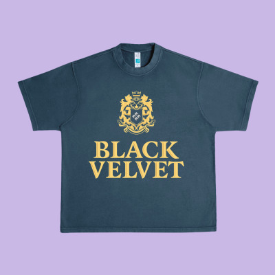 Black Velvet Canadian Whisky Urban Heavy Tee Designed By Inspiradesign