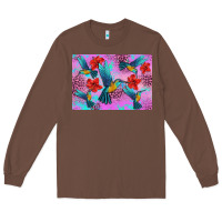 Chestnut Flower Hummingbird Long Sleeve Tee - Artiststas