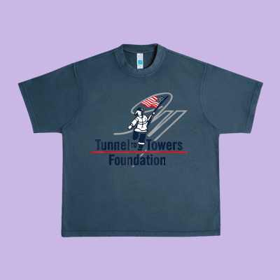 Tunnel To Towers F-oundation American Flag Usa Flag Urban Heavy Tee Designed By Inspiradesign