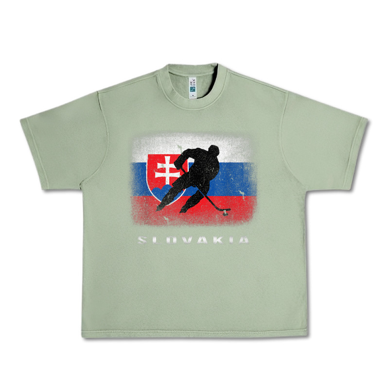 Slovakia Ice Hockey Slovak Flag Urban Heavy Tee by InspiraDesign | Teevron