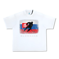 White Slovakia Ice Hockey Slovak Flag Urban Heavy Tee - InspiraDesign