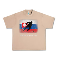Burro Slovakia Ice Hockey Slovak Flag Urban Heavy Tee - InspiraDesign