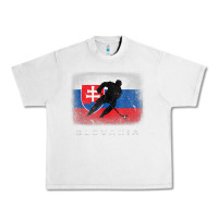 Lunar Rock Slovakia Ice Hockey Slovak Flag Urban Heavy Tee - InspiraDesign