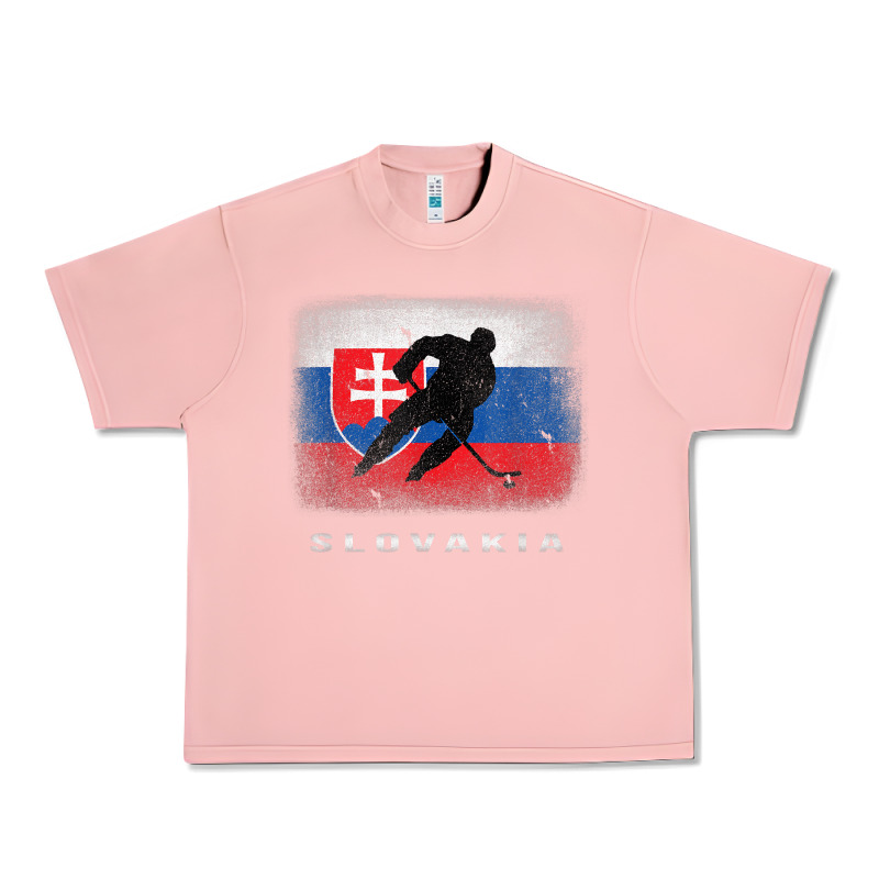 Slovakia Ice Hockey Slovak Flag Urban Heavy Tee by InspiraDesign | Teevron