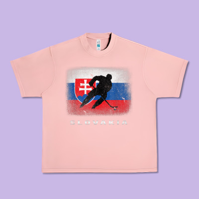 Slovakia Ice Hockey Slovak Flag Urban Heavy Tee Designed By Inspiradesign