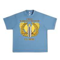 Pebble Blue Emblem warrant officer cw5 Urban Heavy Tee - InspiraDesign