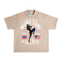French Oak thailand american flag muay thai boxing train hard repeat t shirt Urban Heavy Tee - InspiraDesign