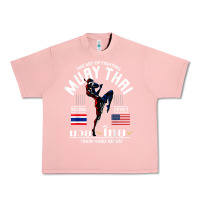 Salmon thailand american flag muay thai boxing train hard repeat t shirt Urban Heavy Tee - InspiraDesign