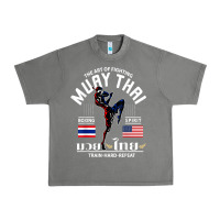 Tornado thailand american flag muay thai boxing train hard repeat t shirt Urban Heavy Tee - InspiraDesign