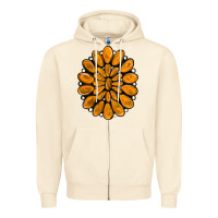 Sandshell orange gemstone Zipper Hoodie - RanaPortraitStore