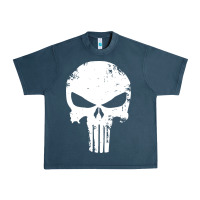 Midnight Navy the punisher skull Urban Heavy Tee - InspiraDesign