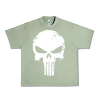 Oil Green the punisher skull Urban Heavy Tee - InspiraDesign