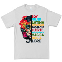 Dove Grey sugar skull women hispanic heritage month Premium Tee - BundleAndBundleShop