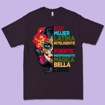 Sugar Skull Women Hispanic Heritage Month Premium Tee Designed By Bundleandbundleshop