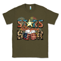 Army Green Stars stripes beer Classic Tee - FaDigitalArtStudio