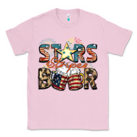 Bubblegum Pink Stars stripes beer Classic Tee - FaDigitalArtStudio