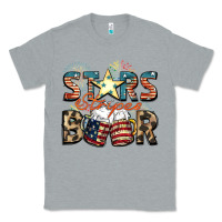 Heather Grey Stars stripes beer Classic Tee - FaDigitalArtStudio