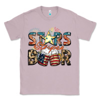 Lilac Stars stripes beer Classic Tee - FaDigitalArtStudio