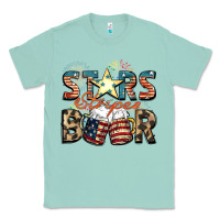 Seafoam Stars stripes beer Classic Tee - FaDigitalArtStudio