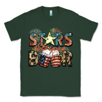 Sports Green Stars stripes beer Classic Tee - FaDigitalArtStudio