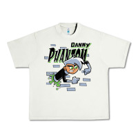 Pistachio Danny Phantom Coming Through Brick Wall Urban Heavy Tee - InspiraDesign