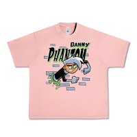 Salmon Danny Phantom Coming Through Brick Wall Urban Heavy Tee - InspiraDesign