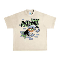 Sandshell Danny Phantom Coming Through Brick Wall Urban Heavy Tee - InspiraDesign