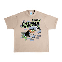 French Oak Danny Phantom Coming Through Brick Wall Urban Heavy Tee - InspiraDesign
