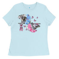 Baby Blue Koalas With Tutu Ladies Tee - LillyAllenDesigns