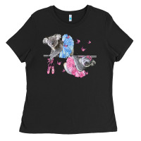Black Koalas With Tutu Ladies Tee - LillyAllenDesigns
