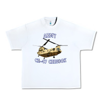 White ARMY CH-47 CHINOOK HELICOPTER Urban Heavy Tee - InspiraDesign