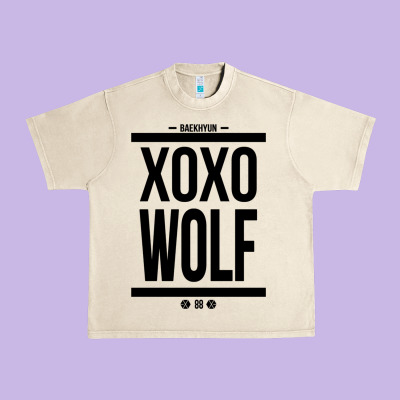 Exo Wolf  Baekhyun 88  Kpop Text Style Urban Heavy Tee Designed By Artchic